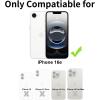 TENOC Phone Case Compatible with iPhone 15, Black Case Anti-Fingerprint Protective Bumper Matte Cover for 6.1 Inch(Translucent Pink)