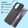 TENOC Phone Case Compatible with iPhone 15 Pro Max, Clear Case Shockproof Protective Bumper Slim Cover for 6.7 Inch(Black)
