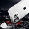 TENOC Phone Case Compatible with iPhone 15 Pro Max, Clear Case Shockproof Protective Bumper Slim Cover for 6.7 Inch(Clear)
