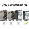TENOC Phone Case Compatible with iPhone 15 Pro Max, Clear Case Shockproof Protective Bumper Slim Cover for 6.7 Inch(Clear Anti-Yellowing)