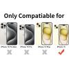 TENOC Phone Case Compatible with iPhone 15 Pro Max, Clear Case Shockproof Protective Bumper Slim Cover for 6.7 Inch(Clear Glitter)
