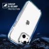 TENOC Phone Case Compatible with iPhone 15 Pro Max, Clear Case Shockproof Protective Bumper Slim Cover for 6.7 Inch(Clear Glitter)