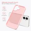TENOC Phone Case Compatible with iPhone 15 Pro Max, Clear Case Shockproof Protective Bumper Slim Cover for 6.7 Inch(Translucent Pink)