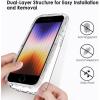 TENOC Phone Case Compatible with iPhone SE (2nd 2020 and 3rd 2022 Generation) & iPhone 7 & iPhone 8, Clear Case Shockproof Protective Bumper Slim Cover for 4.7 Inch(Clear Protective)
