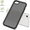 TENOC Phone Case Compatible with iPhone SE (2nd 2020 and 3rd 2022 Generation) & iPhone 7 & iPhone 8, Clear Case Shockproof Protective Bumper Slim Cover for 4.7 Inch(Translucent Black)
