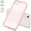TENOC Phone Case Compatible with iPhone SE (2nd 2020 and 3rd 2022 Generation) & iPhone 7 & iPhone 8, Clear Case Shockproof Protective Bumper Slim Cover for 4.7 Inch(Translucent Pink)