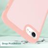 TENOC Phone Case Compatible with iPhone SE (2nd 2020 and 3rd 2022 Generation) & iPhone 7 & iPhone 8, Clear Case Shockproof Protective Bumper Slim Cover for 4.7 Inch(Translucent Pink)