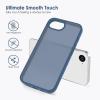 TENOC Phone Case Compatible with iPhone SE (2nd 2020 and 3rd 2022 Generation) & iPhone 7 & iPhone 8, Clear Case Shockproof Protective Bumper Slim Cover for 4.7 Inch(Translucent Dark Blue)