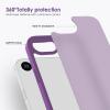 TENOC Phone Case Compatible with iPhone SE (2nd 2020 and 3rd 2022 Generation) & iPhone 7 & iPhone 8, Clear Case Shockproof Protective Bumper Slim Cover for 4.7 Inch(Translucent Dark Purple)