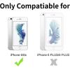 TENOC Phone Case Compatible with iPhone SE (2nd 2020 and 3rd 2022 Generation) & iPhone 7 & iPhone 8, Clear Case Shockproof Protective Bumper Slim Cover for 4.7 Inch(Clear Glitter)