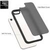 TENOC Phone Case Compatible with iPhone SE (2nd 2020 and 3rd 2022 Generation) & iPhone 7 & iPhone 8, Clear Case Shockproof Protective Bumper Slim Cover for 4.7 Inch(Translucent Black)