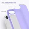 TENOC Phone Case Compatible with iPhone SE (2nd 2020 and 3rd 2022 Generation) & iPhone 7 & iPhone 8, Clear Case Shockproof Protective Bumper Slim Cover for 4.7 Inch(Translucent Light Purple)