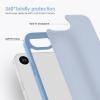 TENOC Phone Case Compatible with iPhone SE (2nd 2020 and 3rd 2022 Generation) & iPhone 7 & iPhone 8, Clear Case Shockproof Protective Bumper Slim Cover for 4.7 Inch(Translucent Sierra Blue)