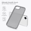 TENOC Phone Case Compatible with iPhone SE (2nd 2020 and 3rd 2022 Generation) & iPhone 7 & iPhone 8, Clear Case Shockproof Protective Bumper Slim Cover for 4.7 Inch(Translucent Dark Gray)
