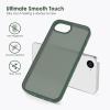TENOC Phone Case Compatible with iPhone SE (2nd 2020 and 3rd 2022 Generation) & iPhone 7 & iPhone 8, Clear Case Shockproof Protective Bumper Slim Cover for 4.7 Inch(Translucent Forest Green)