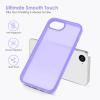 TENOC Phone Case Compatible with iPhone SE (2nd 2020 and 3rd 2022 Generation) & iPhone 7 & iPhone 8, Clear Case Shockproof Protective Bumper Slim Cover for 4.7 Inch(Translucent Light Purple)