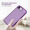 TENOC Phone Case Compatible with iPhone SE (2nd 2020 and 3rd 2022 Generation) & iPhone 7 & iPhone 8, Clear Case Shockproof Protective Bumper Slim Cover for 4.7 Inch(Translucent Dark Purple)