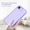 TENOC Phone Case Compatible with iPhone SE (2nd 2020 and 3rd 2022 Generation) & iPhone 7 & iPhone 8, Clear Case Shockproof Protective Bumper Slim Cover for 4.7 Inch(Translucent Light Purple)