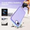 TENOC Phone Case Compatible with iPhone SE (2nd 2020 and 3rd 2022 Generation) & iPhone 7 & iPhone 8, Clear Case Shockproof Protective Bumper Slim Cover for 4.7 Inch(Translucent Light Purple)