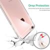 TENOC Phone Case Compatible with iPhone SE (2nd 2020 and 3rd 2022 Generation) & iPhone 7 & iPhone 8, Clear Case Shockproof Protective Bumper Slim Cover for 4.7 Inch(Clear)