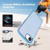 TENOC Phone Case Compatible with iPhone SE (2nd 2020 and 3rd 2022 Generation) & iPhone 7 & iPhone 8, Clear Case Shockproof Protective Bumper Slim Cover for 4.7 Inch(Translucent Sierra Blue)