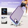 TENOC Phone Case Compatible with iPhone SE (2nd 2020 and 3rd 2022 Generation) & iPhone 7 & iPhone 8, Clear Case Shockproof Protective Bumper Slim Cover for 4.7 Inch(Translucent Dark Purple)