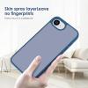 TENOC Phone Case Compatible with iPhone SE (2nd 2020 and 3rd 2022 Generation) & iPhone 7 & iPhone 8, Clear Case Shockproof Protective Bumper Slim Cover for 4.7 Inch(Translucent Dark Blue)