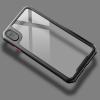 TENOC Phone Case Compatible with iPhone XR, Clear Case Black Protective Bumper Non-Yellowing Cover for 6.1 Inch