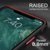 TENOC Phone Case Compatible with iPhone XR, Clear Case Black Protective Bumper Non-Yellowing Cover for 6.1 Inch