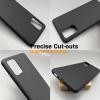 TENOC Phone Case for Samsung Galaxy S23 FE, Clear Case Shockproof Protective Bumper Slim Cover(Black Matte)