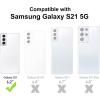 TENOC Phone Case for Samsung Galaxy S23 FE, Clear Case Shockproof Protective Bumper Slim Cover(Clear Anti-Yellowing)
