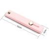 TENOC Phone Grip 2 Pieces Black Universal Sticky Finger Strap Holder for Smartphone or Cell Phone Case(A2-Pink)