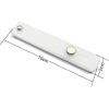 TENOC Phone Grip 2 Pieces Black Universal Sticky Finger Strap Holder for Smartphone or Cell Phone Case(A2-White)