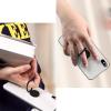 TENOC Phone Grip 2 Pieces Black Universal Sticky Finger Strap Holder for Smartphone or Cell Phone Case(T1-Black)