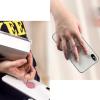 TENOC Phone Grip 2 Pieces Black Universal Sticky Finger Strap Holder for Smartphone or Cell Phone Case(T1-Red)