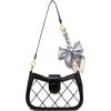 TENOC Purse Extender Chain, Crossbody Bag Charm, Bow Ribbon Handbag DIY Decoration Accessories(Blue)