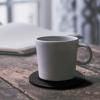 TENOC Silicone Non-Slip, Heat Resistant & Water-Trapping Trivet Mats for Water Glasses & Teacup & Coffee Cup & Dishes & Cookware, Multipurpose Kitchen Table Coaster, 3.5-Inch, Black(Black)