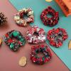 TENOC Soft Scrunchies, Christmas Styles Hair Ties Ponytail Holders for all Ages, 6 Pcs(Christmas Theme)
