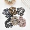 TENOC Soft Scrunchies, Christmas Styles Hair Ties Ponytail Holders for all Ages, 6 Pcs(Leopard Print)
