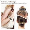 TENOC Soft Scrunchies, Christmas Styles Hair Ties Ponytail Holders for all Ages, 6 Pcs(Leopard Print)