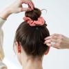 TENOC Soft Scrunchies, Christmas Styles Hair Ties Ponytail Holders for all Ages, 6 Pcs(Solid color)
