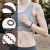 TENOC Spiral Coil Keychain, Anti-lost Key Chain Holder Lanyard Cord for Sauna Outdoor Sports and Gym Pool(Brown)