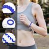TENOC Spiral Coil Keychain, Anti-lost Key Chain Holder Lanyard Cord for Sauna Outdoor Sports and Gym Pool(Deep Blue)