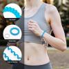 TENOC Spiral Coil Keychain, Anti-lost Key Chain Holder Lanyard Cord for Sauna Outdoor Sports and Gym Pool(Light Blue)