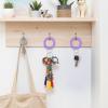 TENOC Spiral Coil Keychain, Anti-lost Key Chain Holder Lanyard Cord for Sauna Outdoor Sports and Gym Pool(Light Purple)