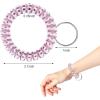 TENOC Spiral Coil Keychain, Anti-lost Key Chain Holder Lanyard Cord for Sauna Outdoor Sports and Gym Pool(M1)