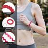 TENOC Spiral Coil Keychain, Anti-lost Key Chain Holder Lanyard Cord for Sauna Outdoor Sports and Gym Pool(Red)