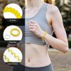 TENOC Spiral Coil Keychain, Anti-lost Key Chain Holder Lanyard Cord for Sauna Outdoor Sports and Gym Pool(Yellow)