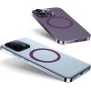 TENOC Universal Metal Ring Sticker for Magnetic Charger Compatible with iPhone/Samsung/Android All Cellphones, Magnetic Mount/Phone Holder Conversion Accessories, 3Pcs, Black(3 x Purple)