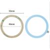 TENOC Universal Metal Ring Sticker for Magnetic Charger Compatible with iPhone/Samsung/Android All Cellphones, Magnetic Mount/Phone Holder Conversion Accessories, 3Pcs, Black(3 x Blue)